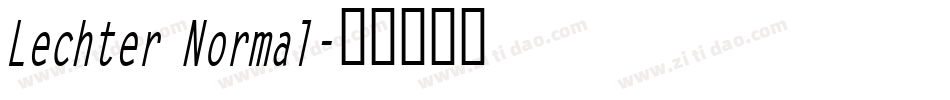 Lechter Normal字体转换